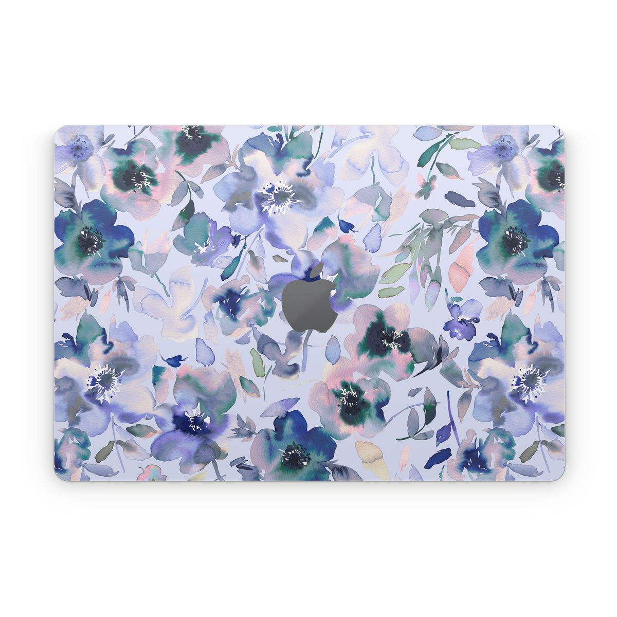 Aquatic Artistic Flowers - Apple MacBook Skin