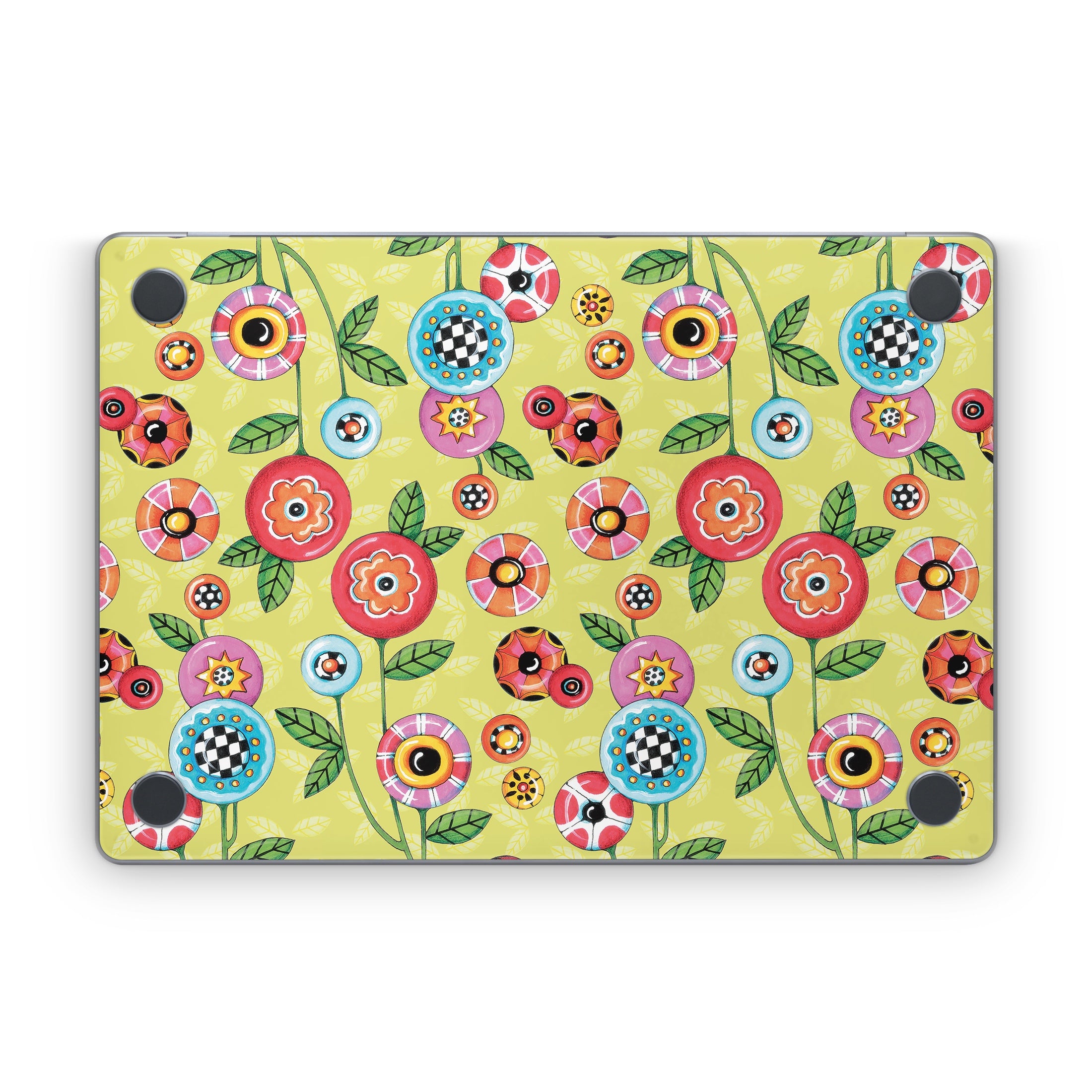 Button Flowers - Apple MacBook Skin
