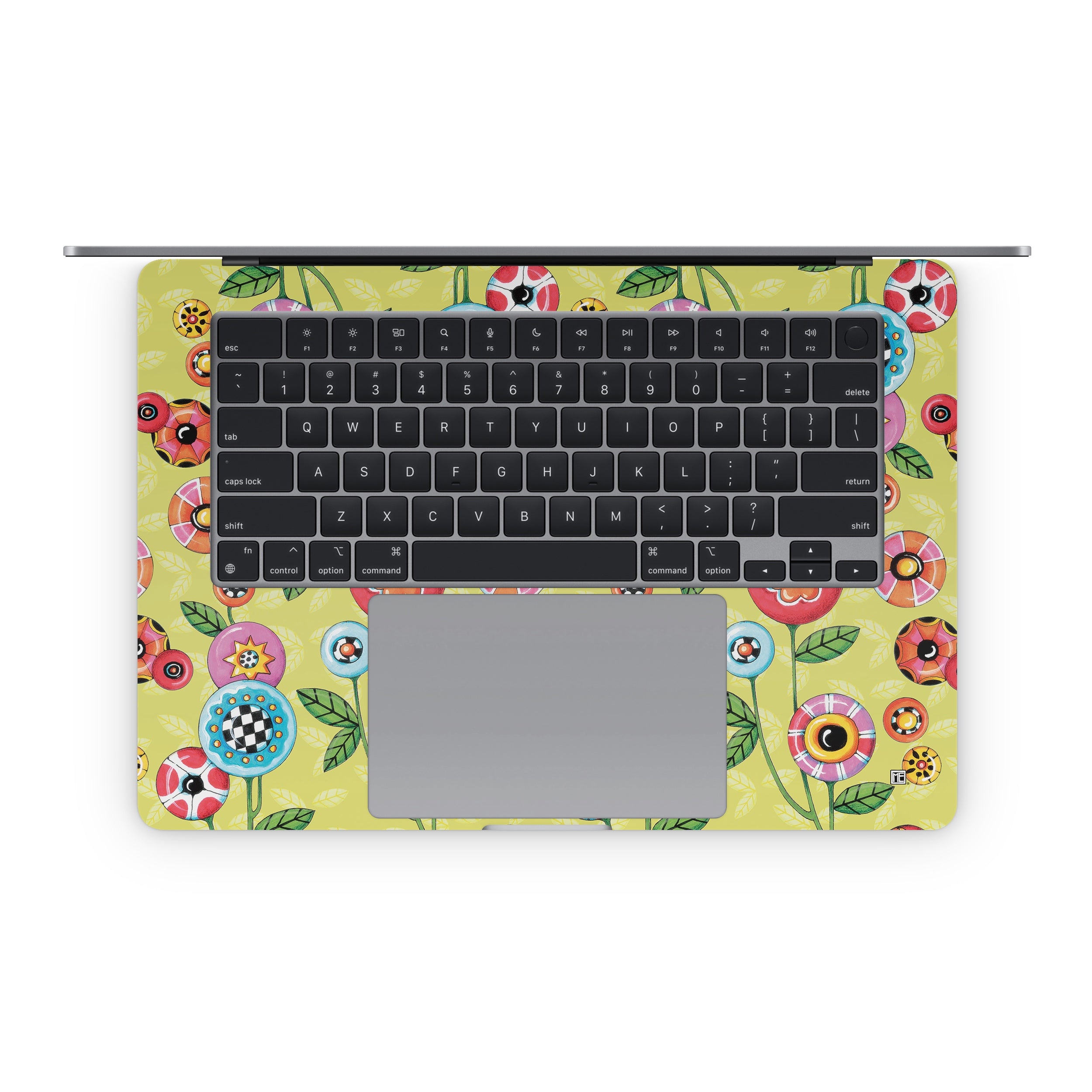 Button Flowers - Apple MacBook Skin