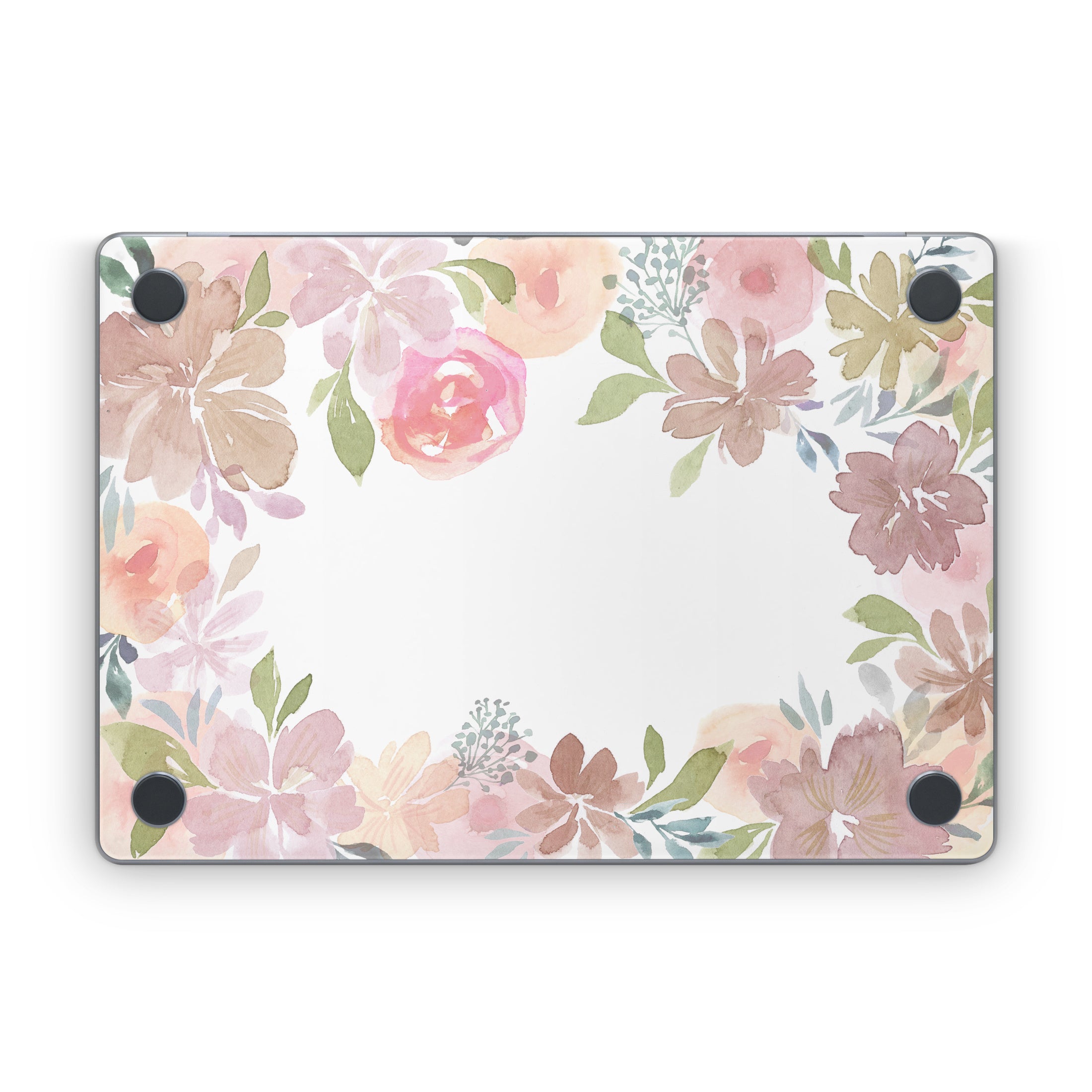 Blush Flower Frame - Apple MacBook Skin
