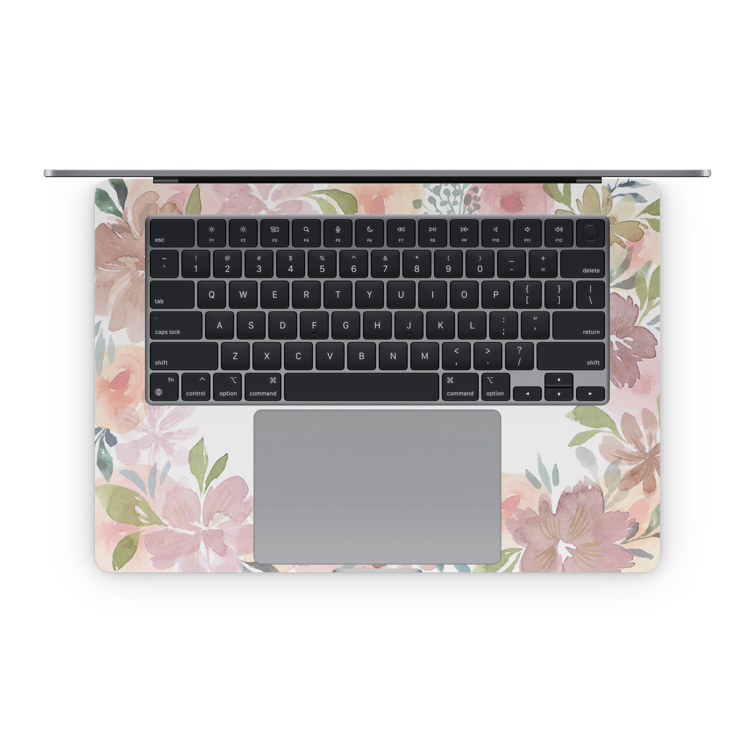 Blush Flower Frame - Apple MacBook Skin