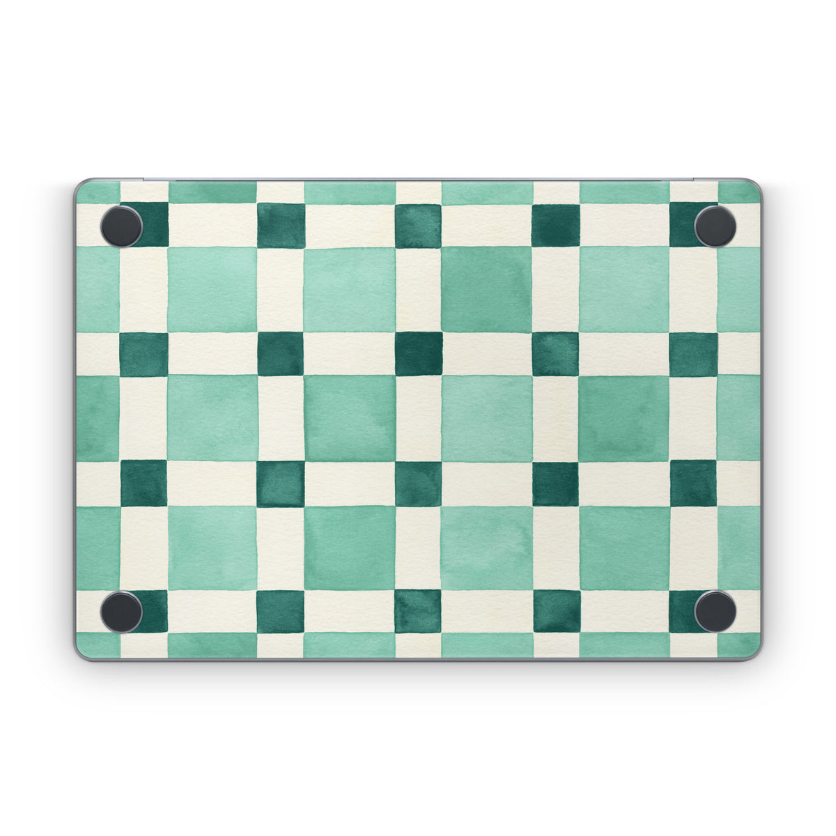 Checker Mosaic Green - Apple MacBook Skin