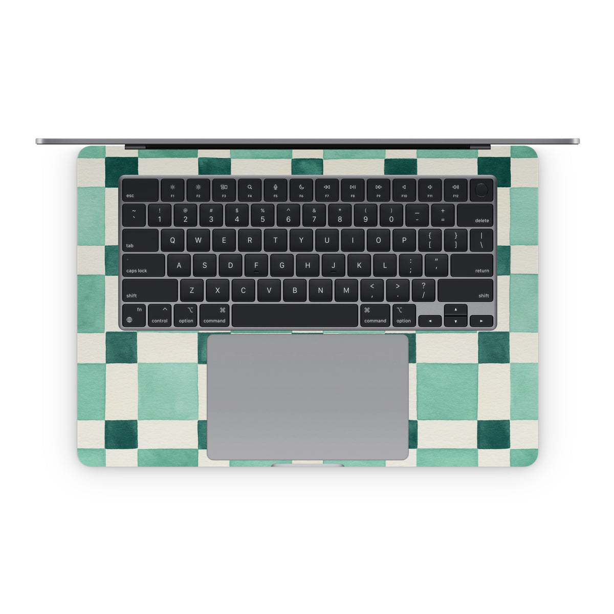 Checker Mosaic Green - Apple MacBook Skin