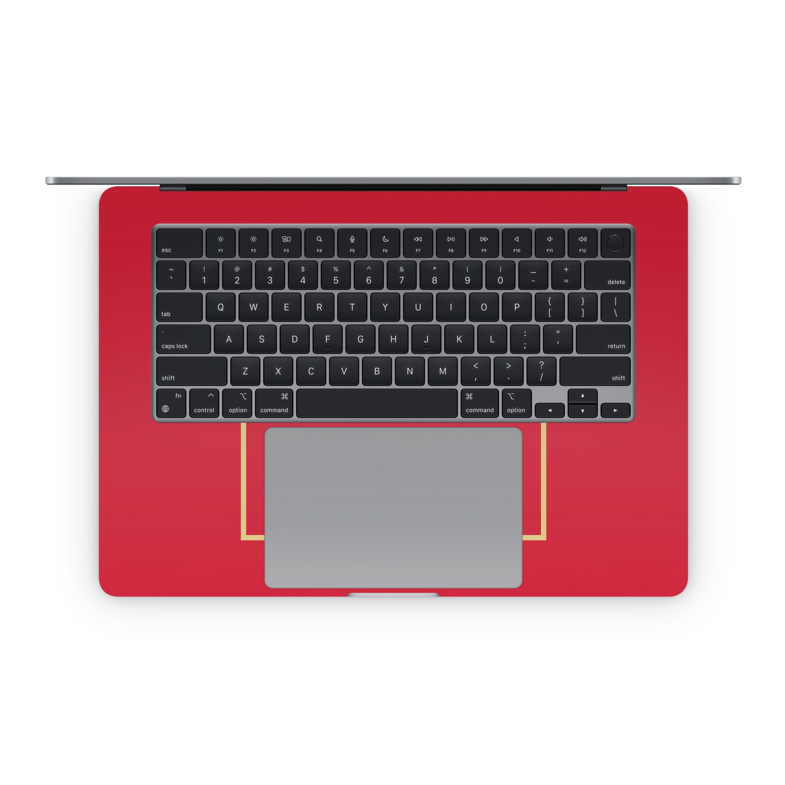 Chi Omega Cardinal with Border - Apple MacBook Skin