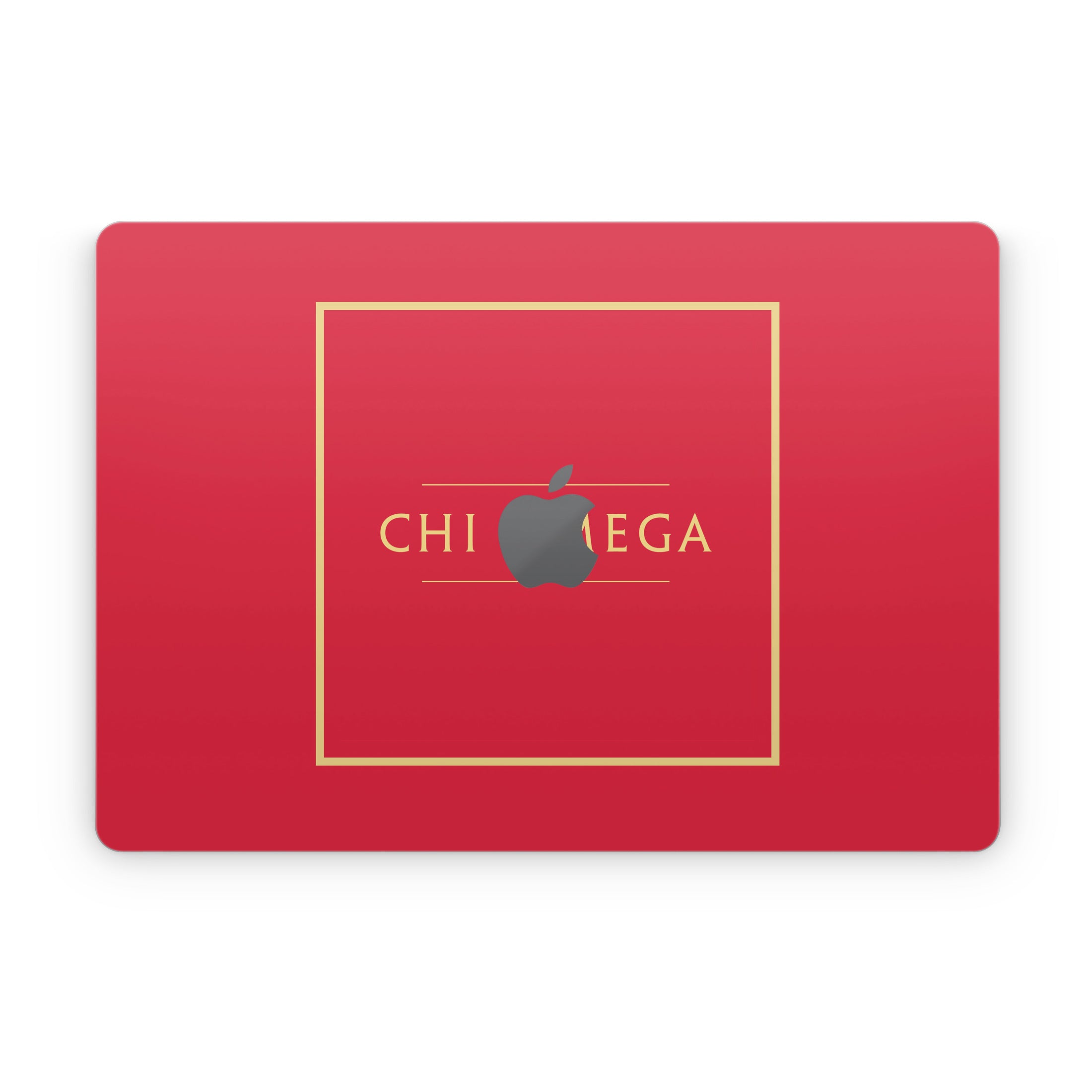 Chi Omega Cardinal with Border - Apple MacBook Skin