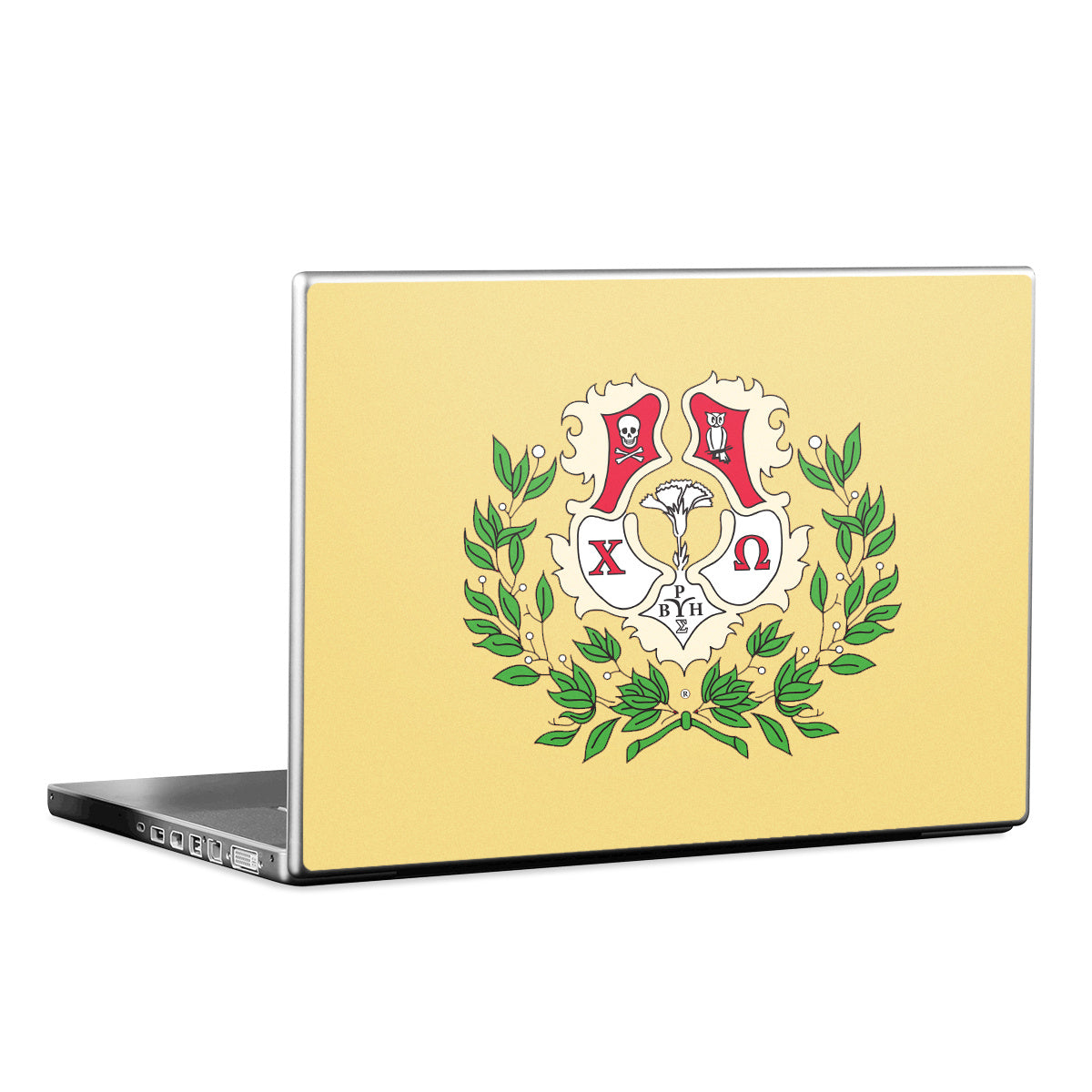 Chi Omega Crest Straw - Apple MacBook Skin
