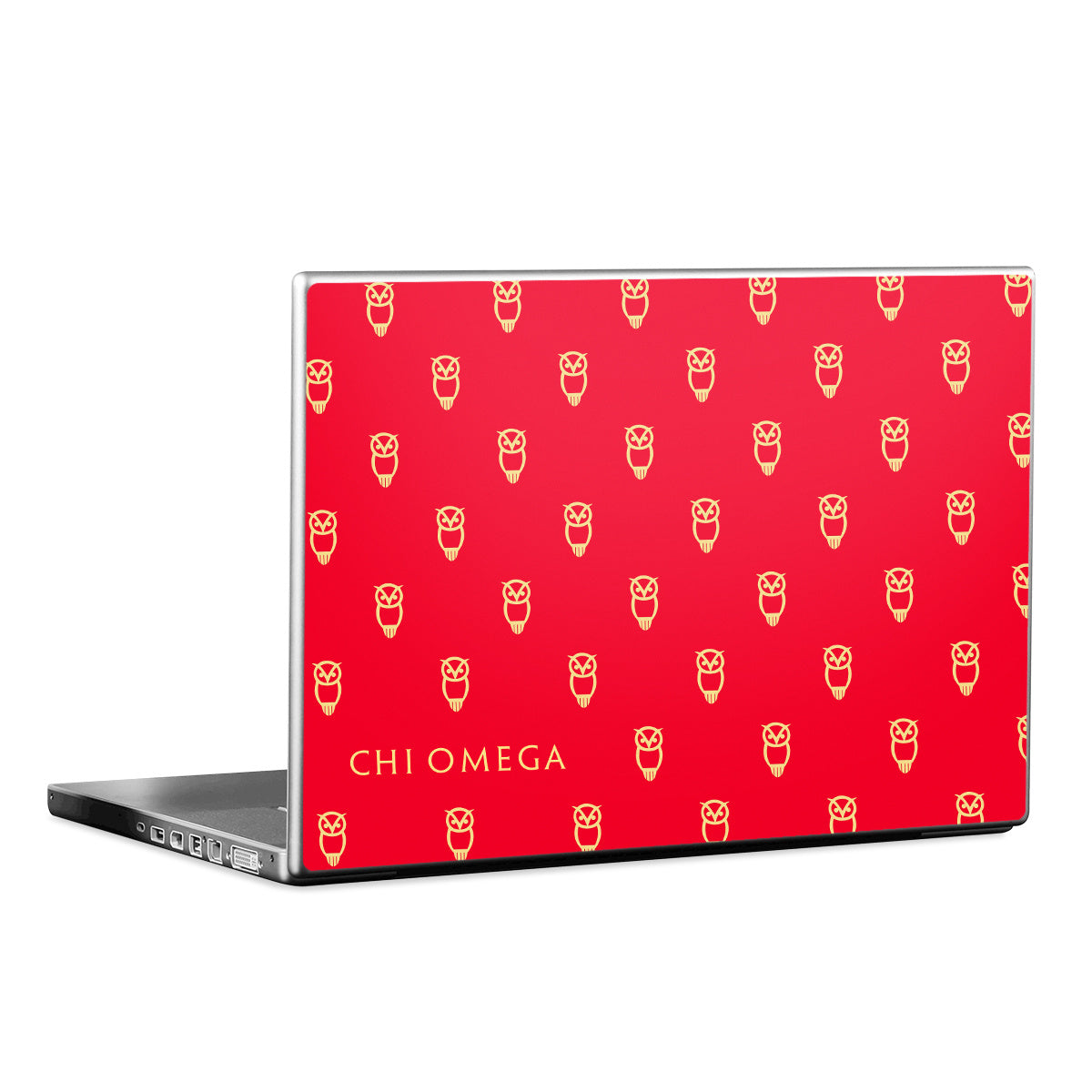 Chi Omega Owl Pattern - Apple MacBook Skin