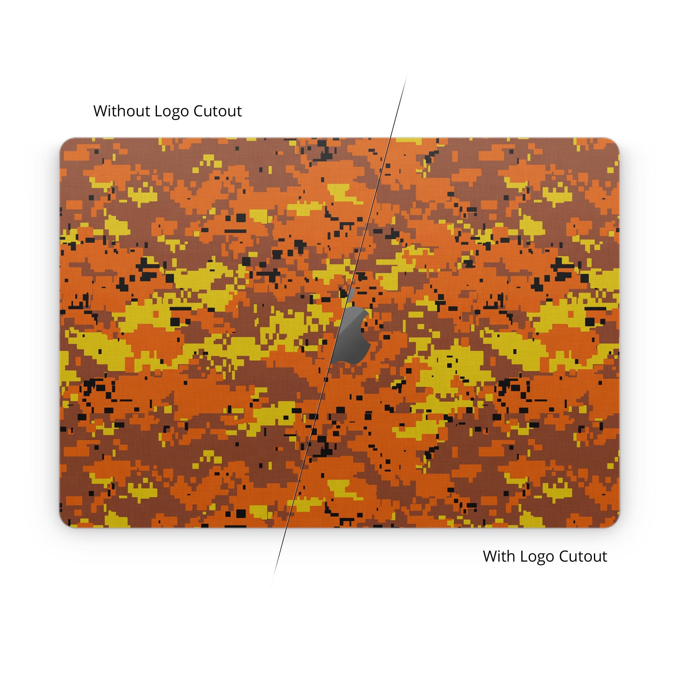 Digital Orange Camo - Apple MacBook Skin