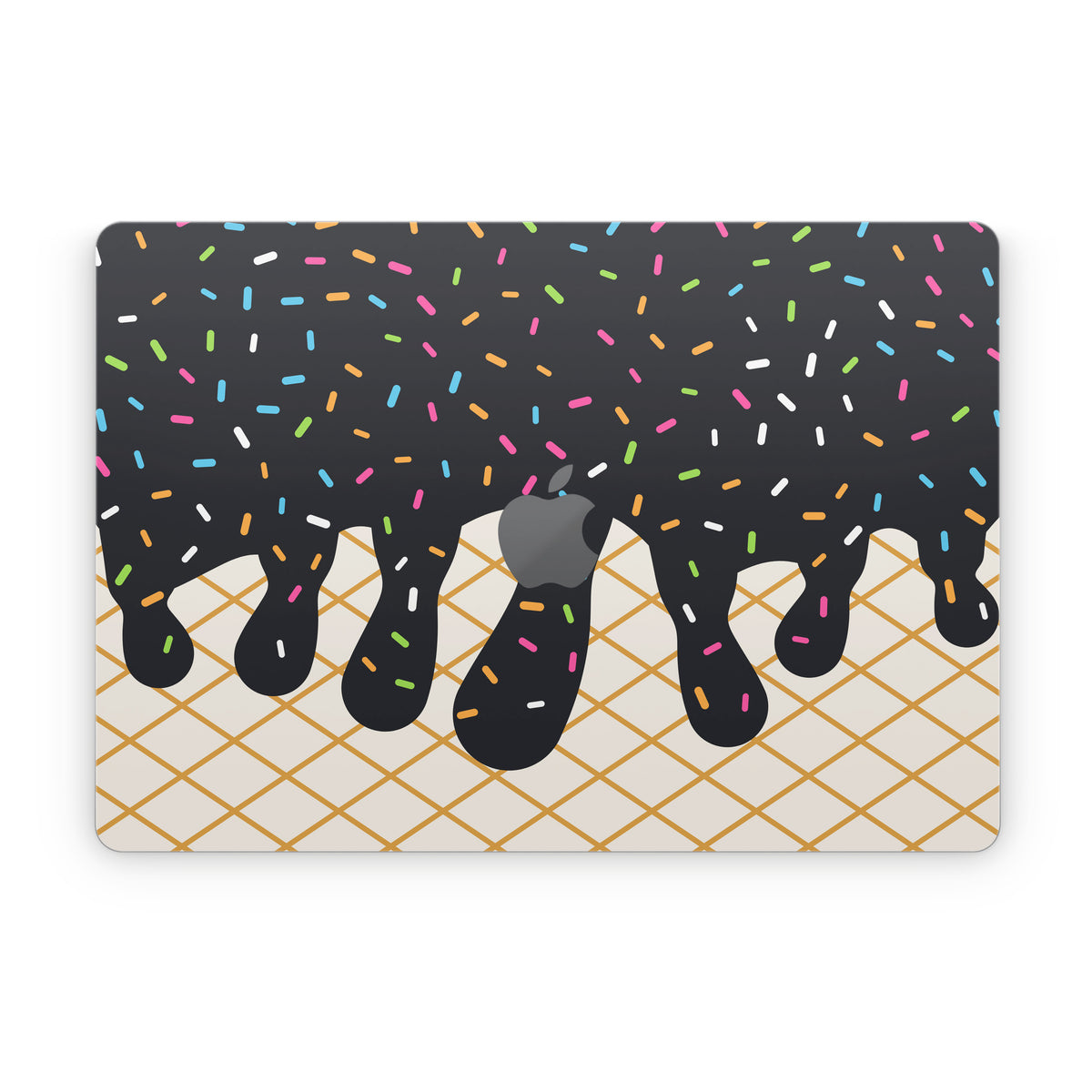 Black Ice Cream Drip - Apple MacBook Skin