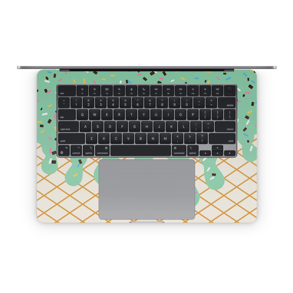 Mint Chocolate Chip Ice Cream Drip - Apple MacBook Skin