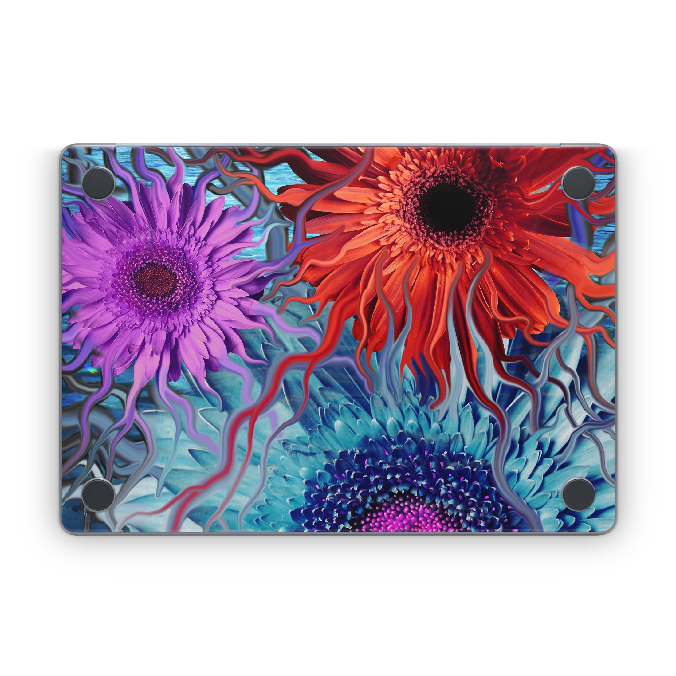Deep Water Daisy Dance - Apple MacBook Skin