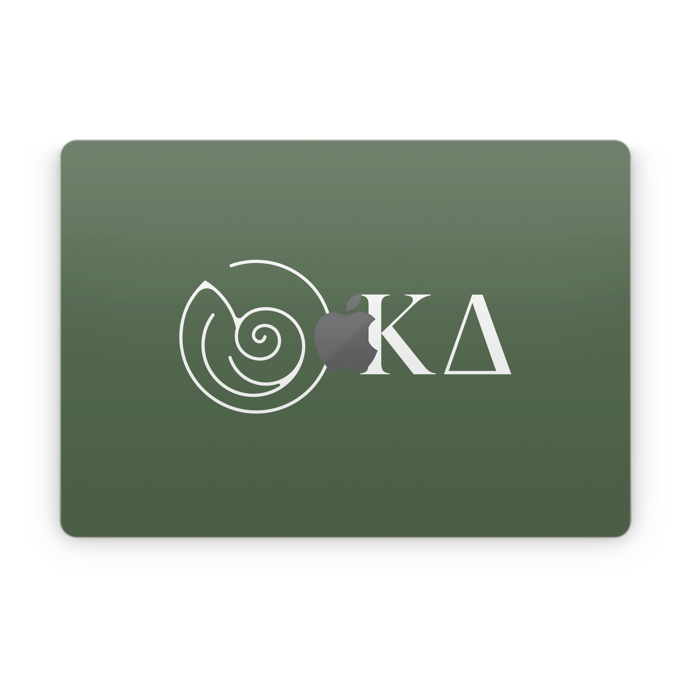 Kappa Delta Greek Letters Dark Olive - Apple MacBook Skin