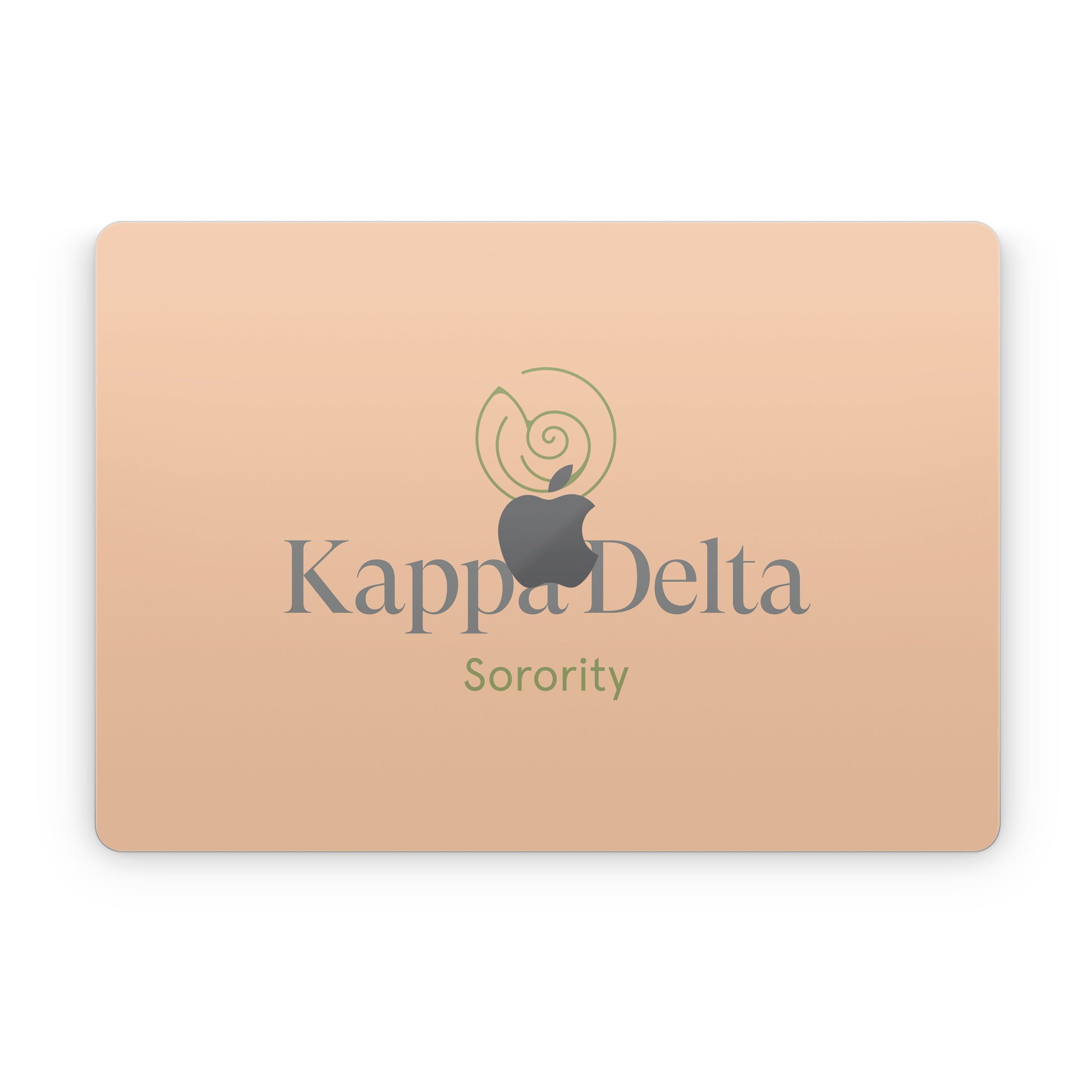 Kappa Delta Primary Logo Empowered Peach - Apple MacBook Skin