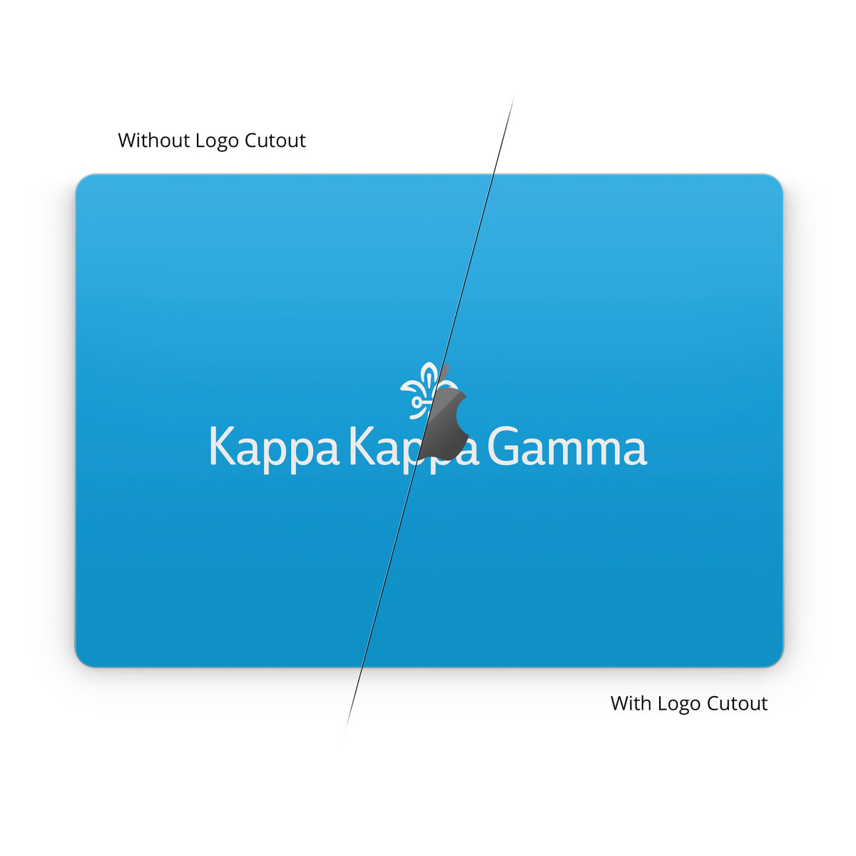 Kappa Kappa Gamma Brandmark Gamma Blue - Apple MacBook Skin