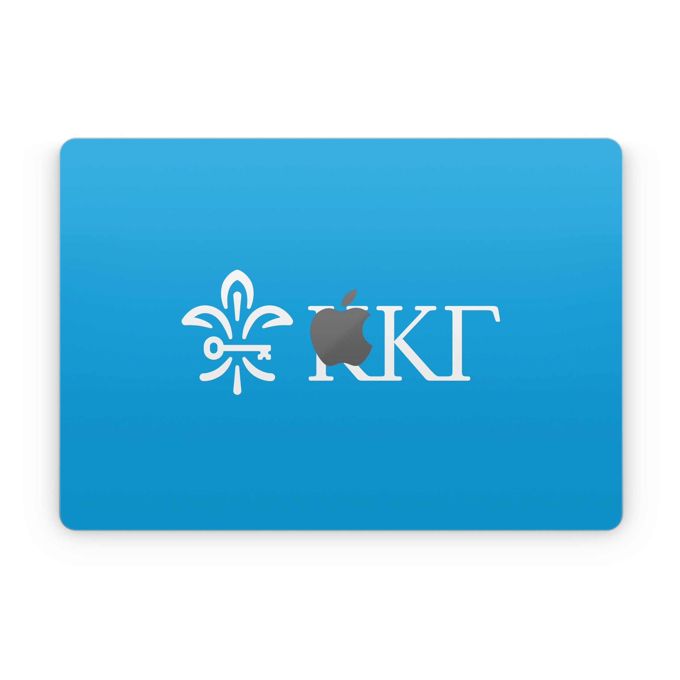 Kappa Kappa Gamma Letterkey Horizontal Gamma Blue - Apple MacBook Skin