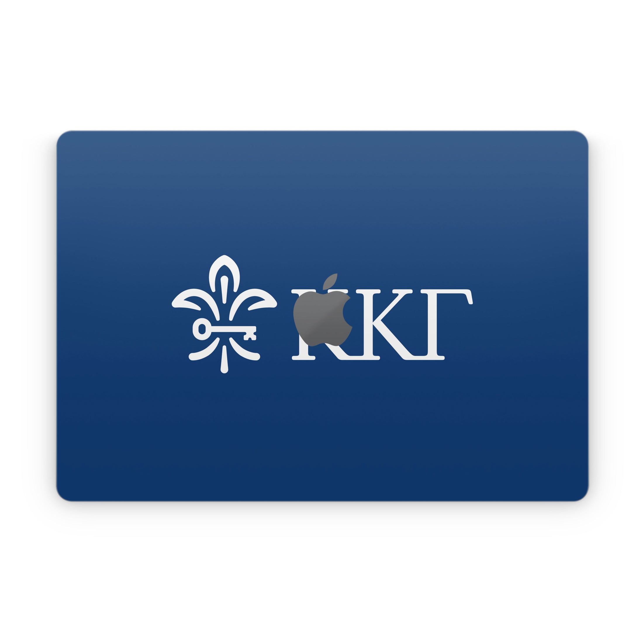Kappa Kappa Gamma Letterkey Horizontal Kappa Blue - Apple MacBook Skin