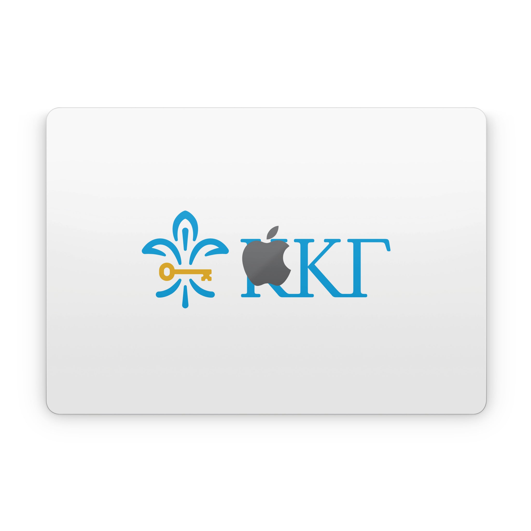 Kappa Kappa Gamma Letterkey Horizontal White - Apple MacBook Skin