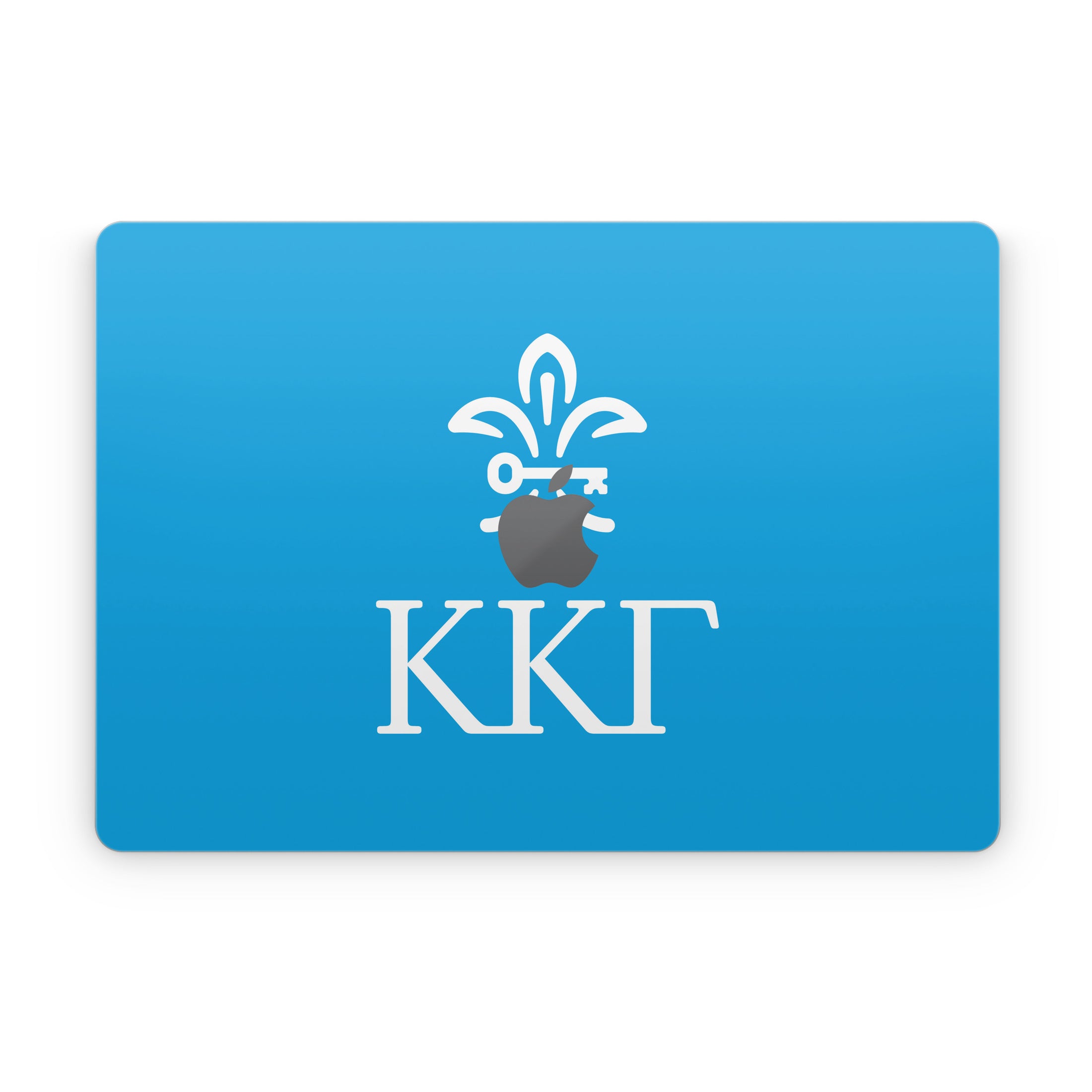 Kappa Kappa Gamma Letterkey Vertical Gamma Blue - Apple MacBook Skin