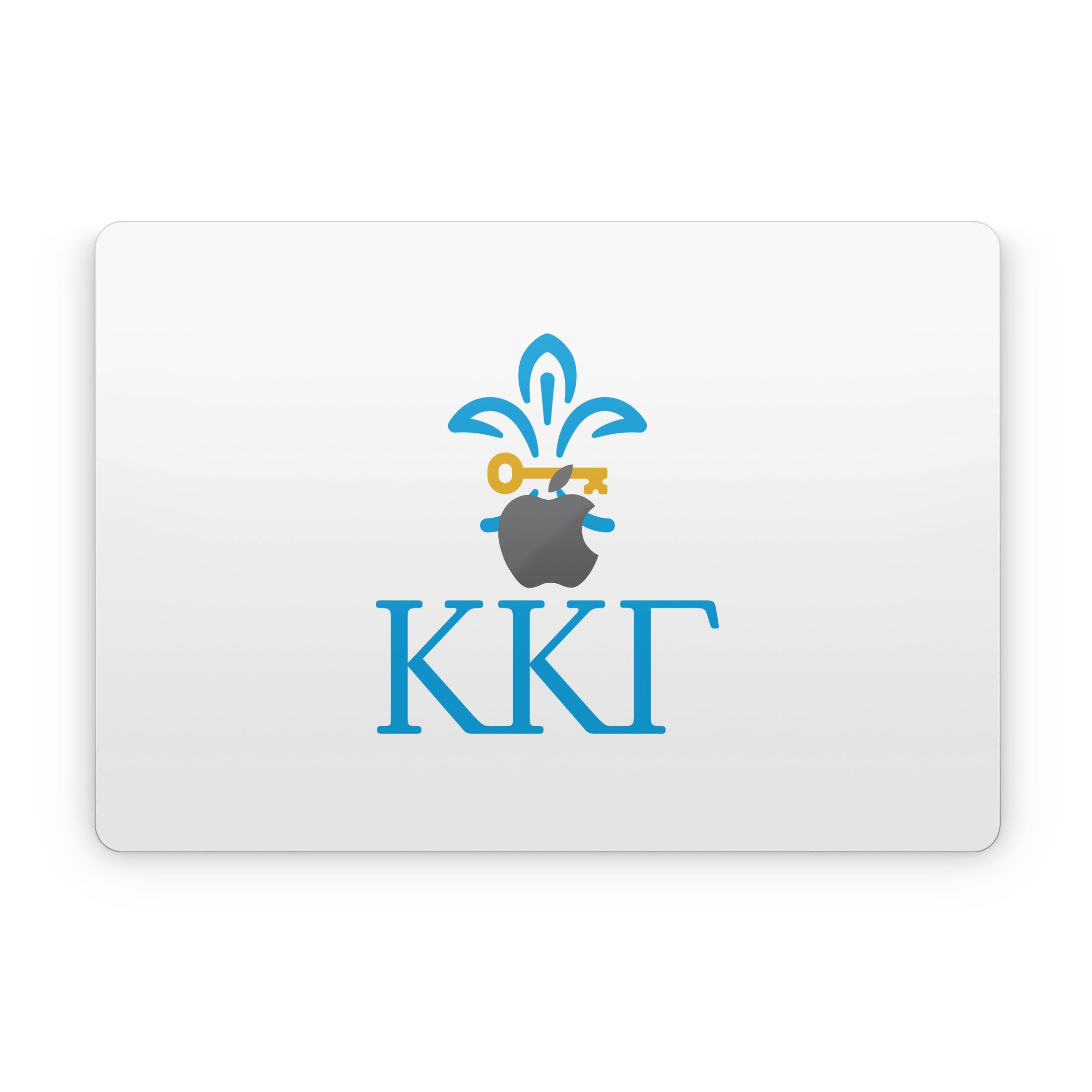 Kappa Kappa Gamma Letterkey Vertical White - Apple MacBook Skin