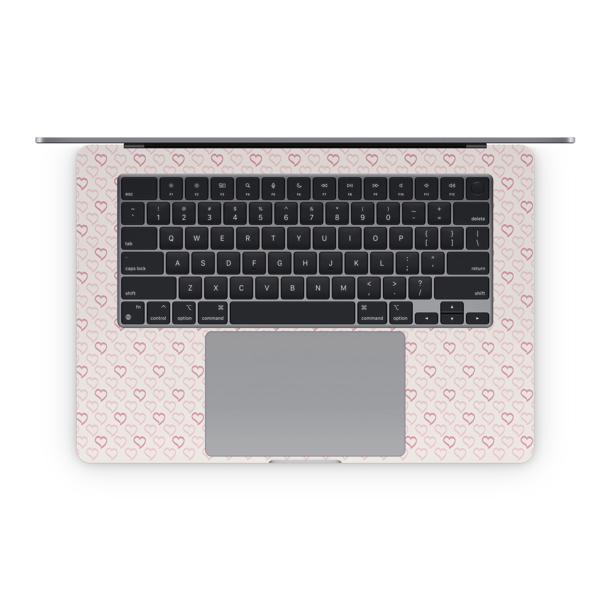 Patterned Hearts - Apple MacBook Skin