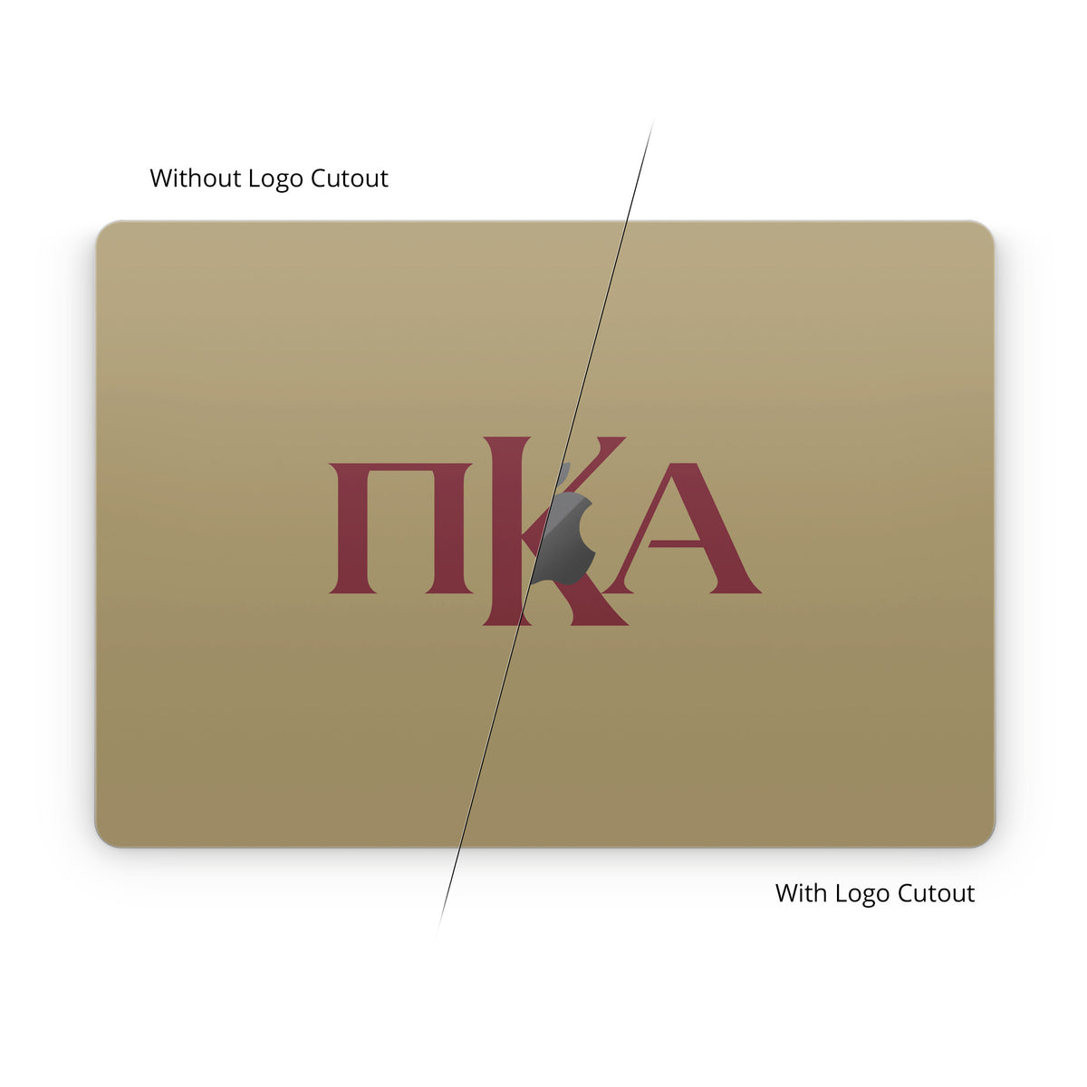 Pi Kappa Alpha Greek Letters Gold - Apple MacBook Skin