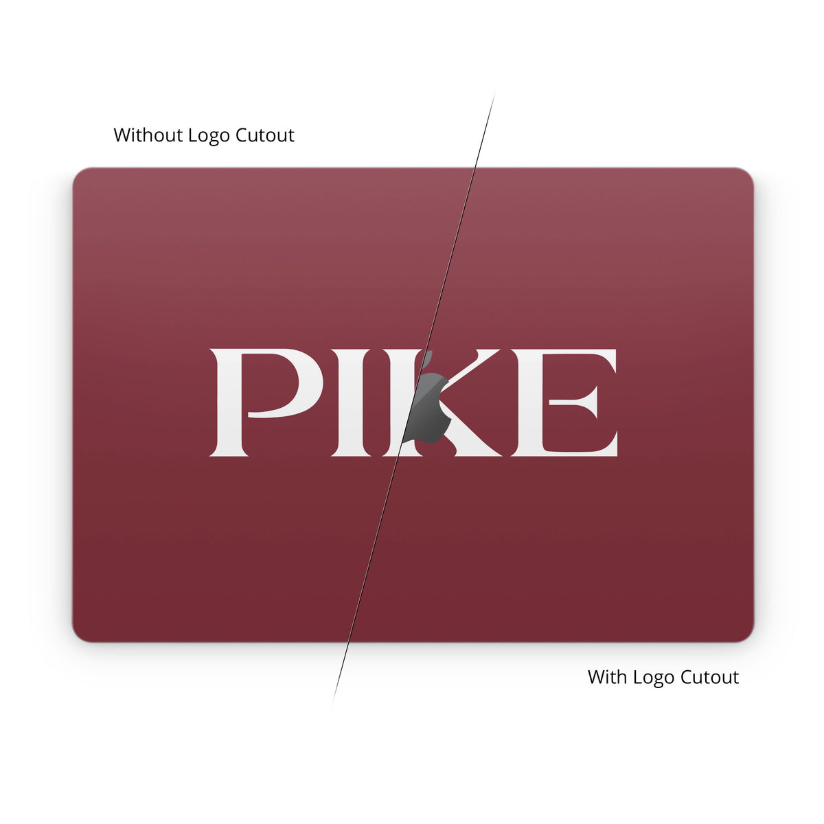 Pi Kappa Alpha PIKE Logo Garnet - Apple MacBook Skin