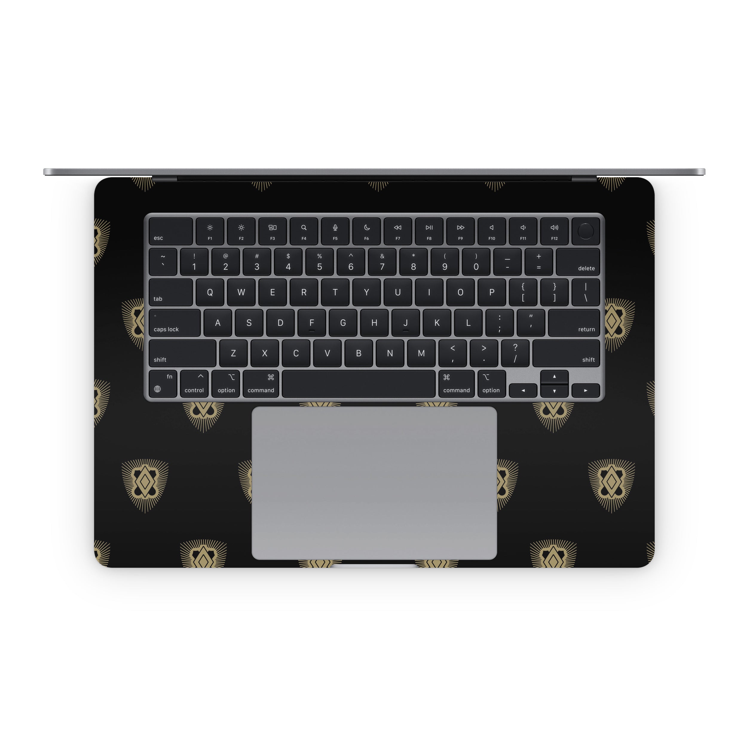 Pi Kappa Alpha PIKE Shield Pattern Black - Apple MacBook Skin