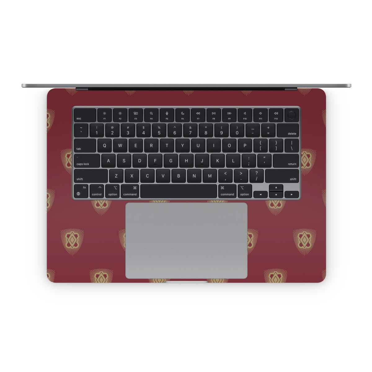 Pi Kappa Alpha Letters Shield Pattern Garnet - Apple MacBook Skin