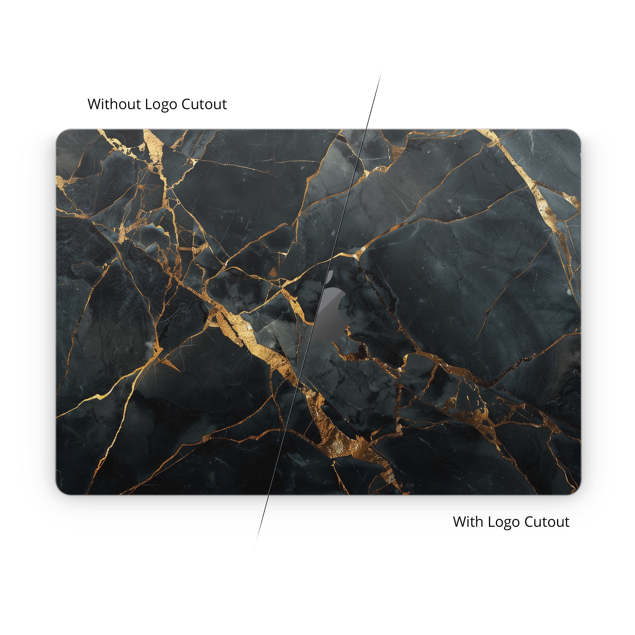 Repaired Black Marble - Apple MacBook Skin