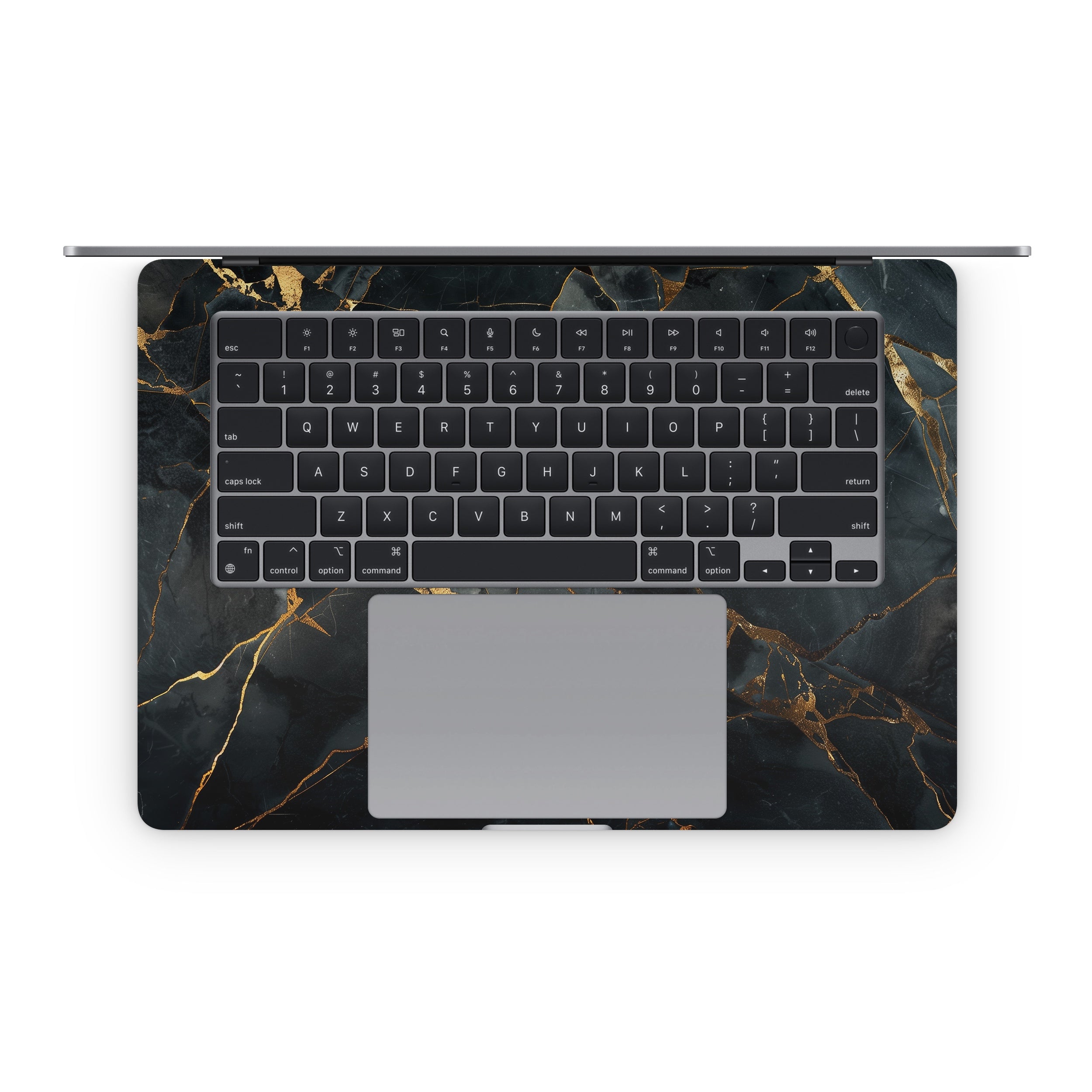 Repaired Black Marble - Apple MacBook Skin