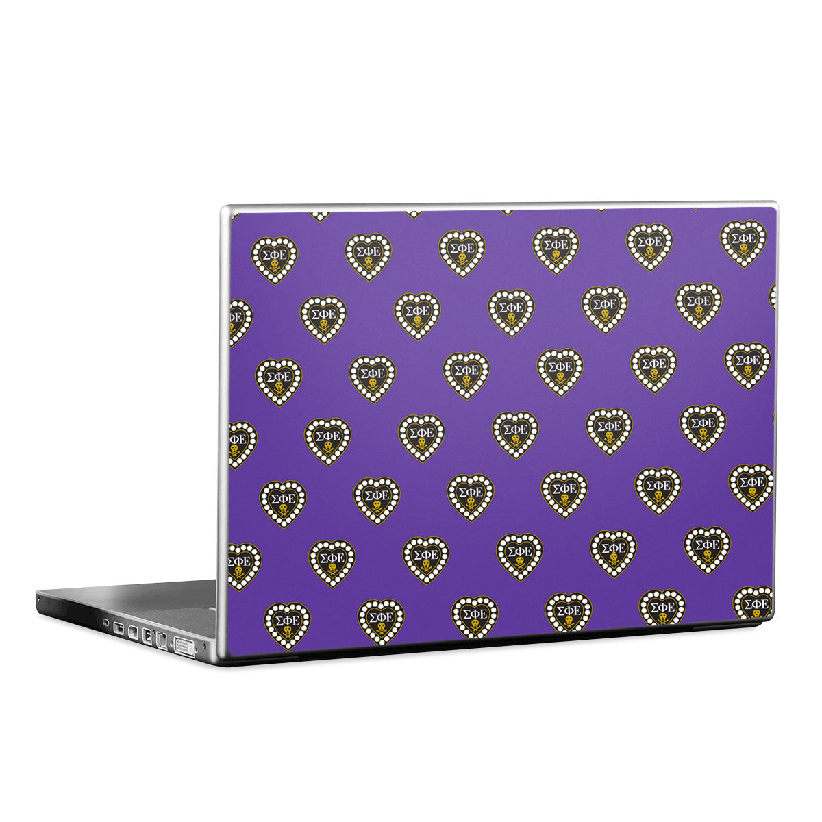 Sigma Phi Epsilon Badge Pattern Purple - Apple MacBook Skin