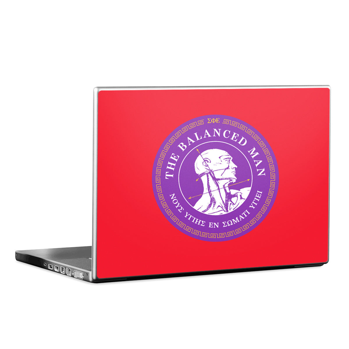 Sigma Phi Epsilon Balanced Man Red - Apple MacBook Skin
