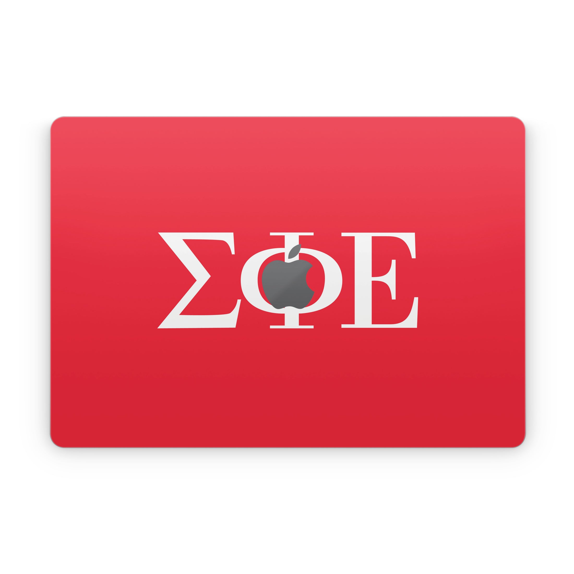 Sigma Phi Epsilon Greek Letters Red - Apple MacBook Skin