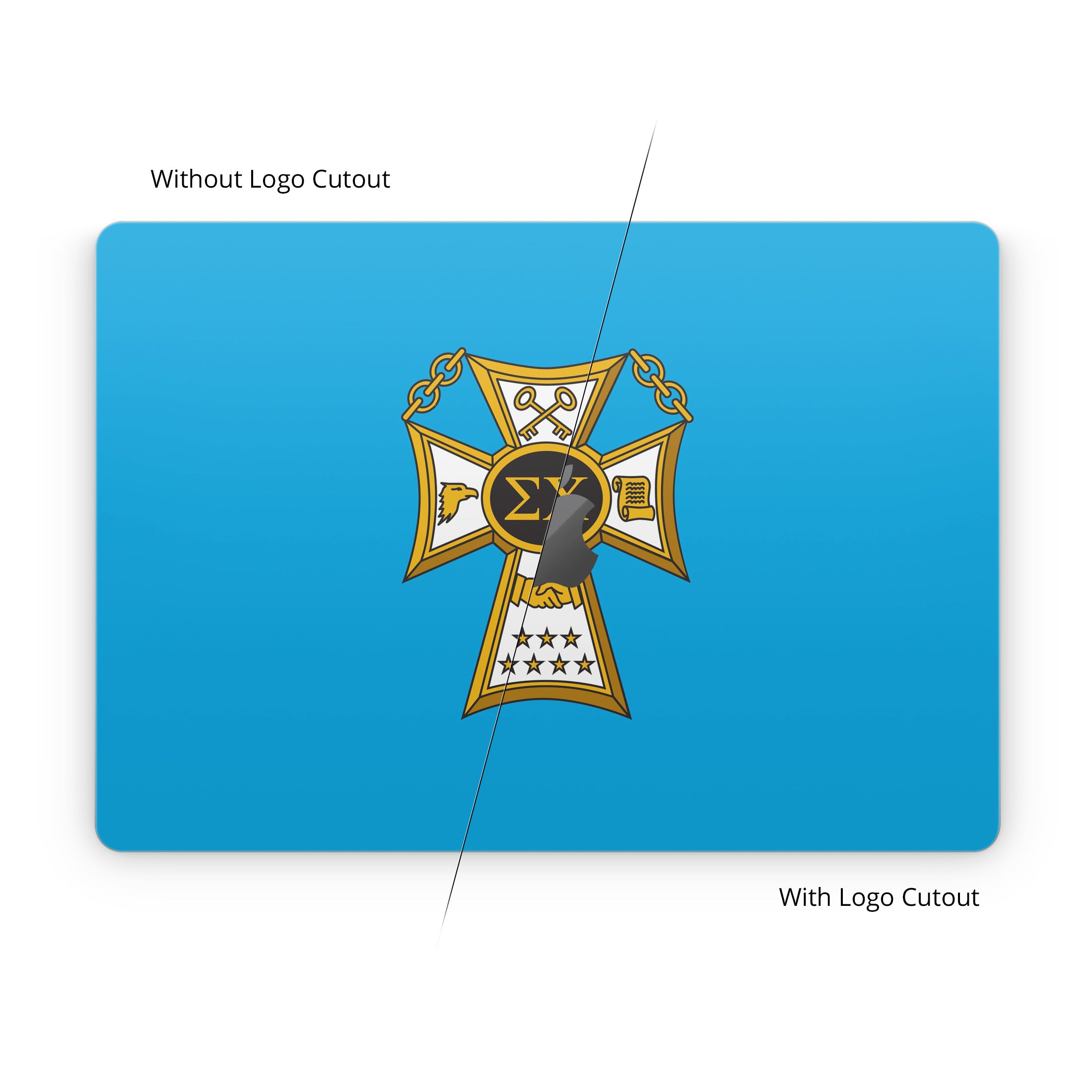 Sigma Chi Badge Blue - Apple MacBook Skin