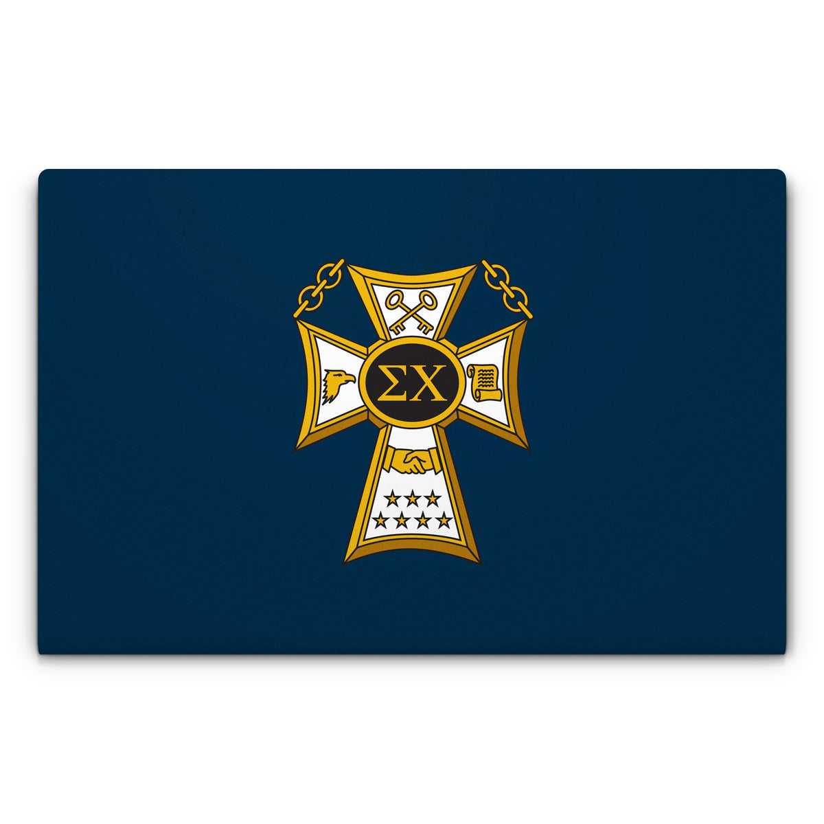 Sigma Chi Badge Navy - Apple MacBook Skin