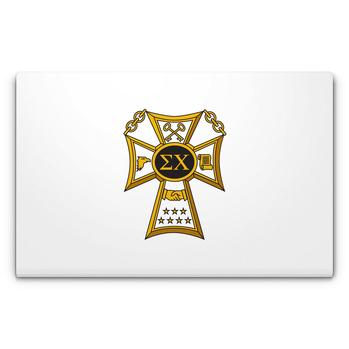 Sigma Chi Badge White - Apple MacBook Skin