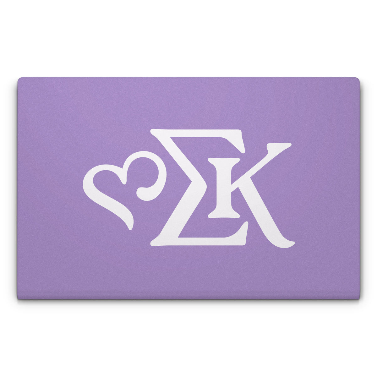 Sigma Kappa Greek Letters Dove Love on Legacy Lavender - Apple MacBook Skin