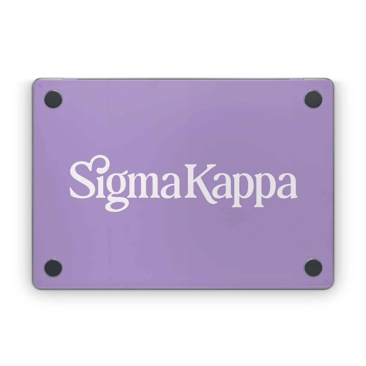 Sigma Kappa Primary Logo Dove Love on Legacy Lavender - Apple MacBook Skin