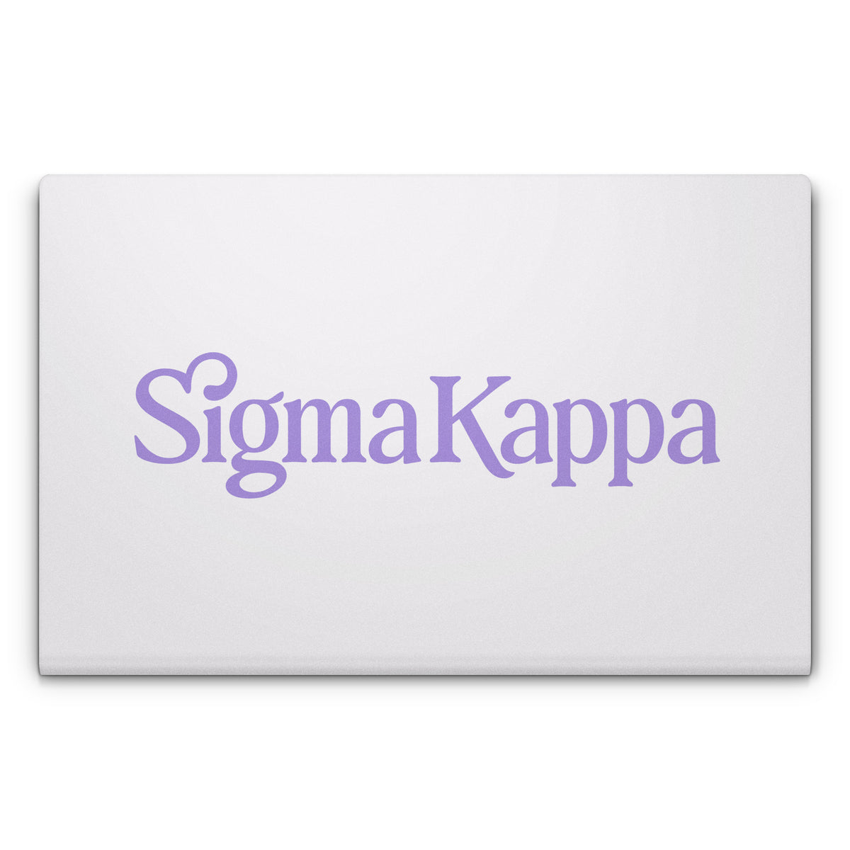 Sigma Kappa Primary Logo Legacy Lavender on Dove Love - Apple MacBook Skin