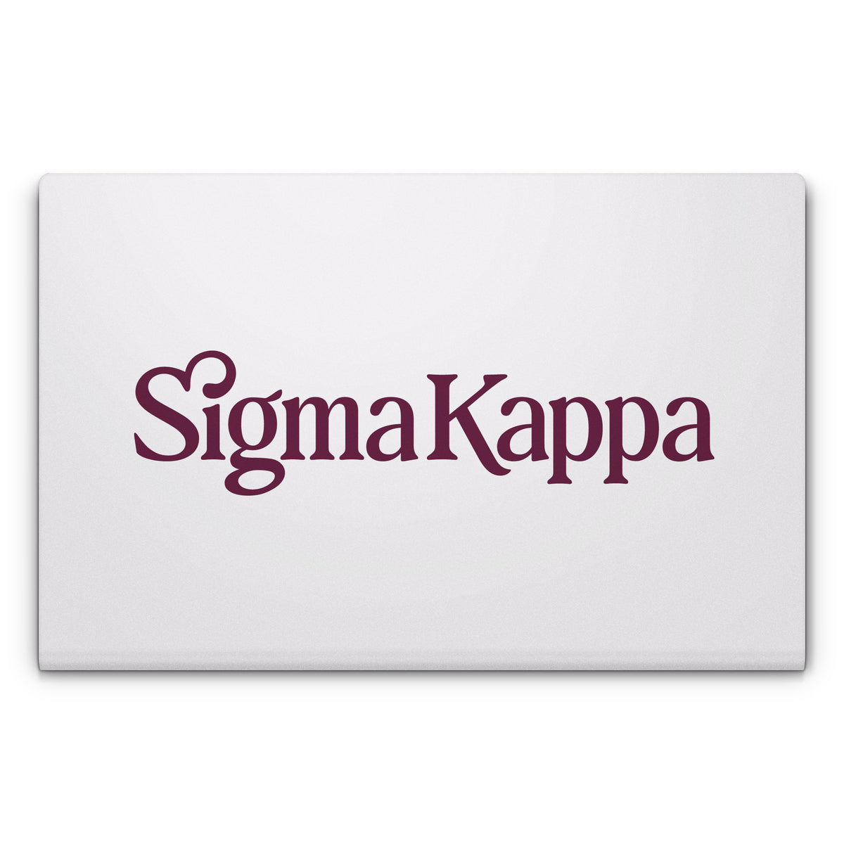 Sigma Kappa Primary Logo Mary Maroon on Dove Love - Apple MacBook Skin