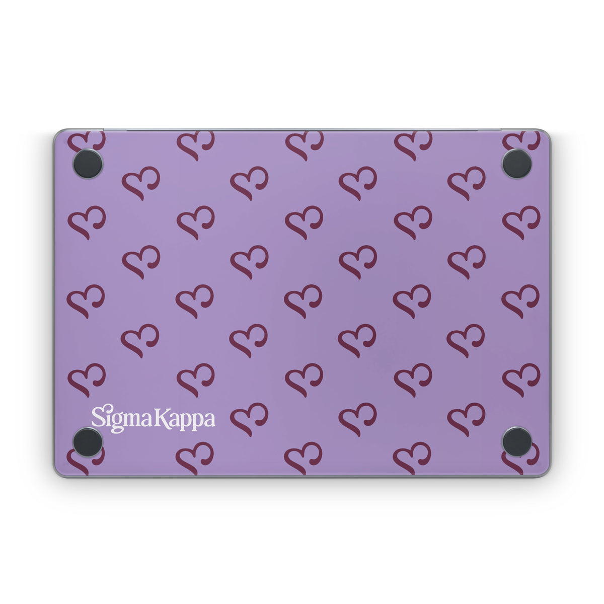 Sigma Kappa Hearts Pattern - Apple MacBook Skin