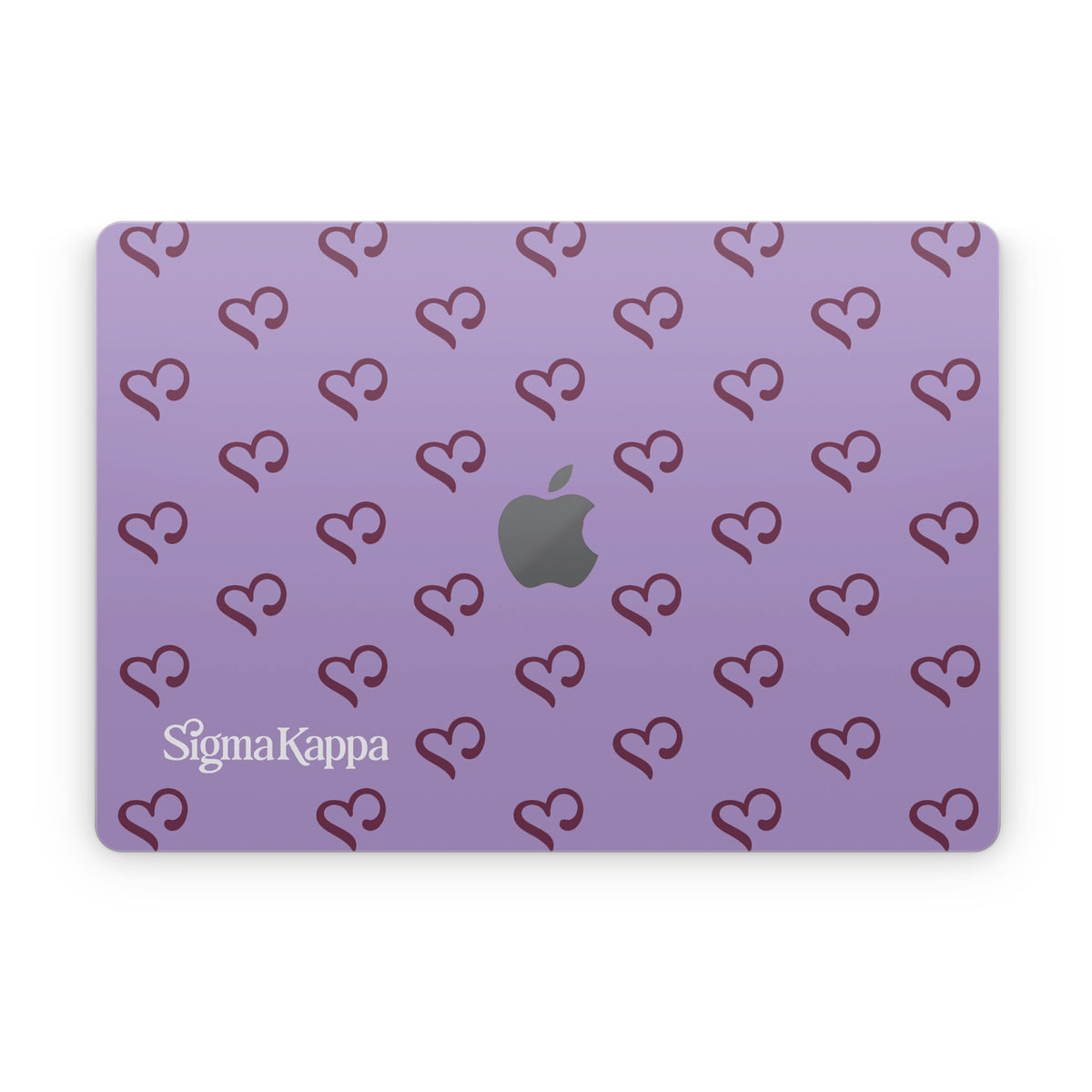 Sigma Kappa Hearts Pattern - Apple MacBook Skin
