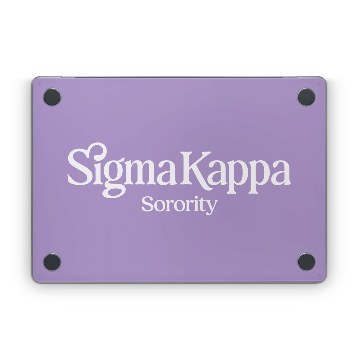Sigma Kappa Sorority Logo Dove Love on Legacy Lavender - Apple MacBook Skin