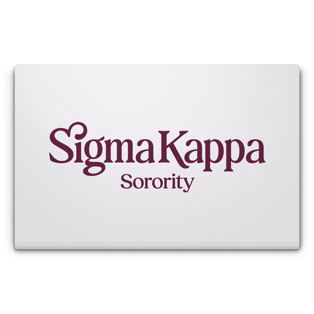 Sigma Kappa Sorority Logo Mary Maroon on Dove Love - Apple MacBook Skin