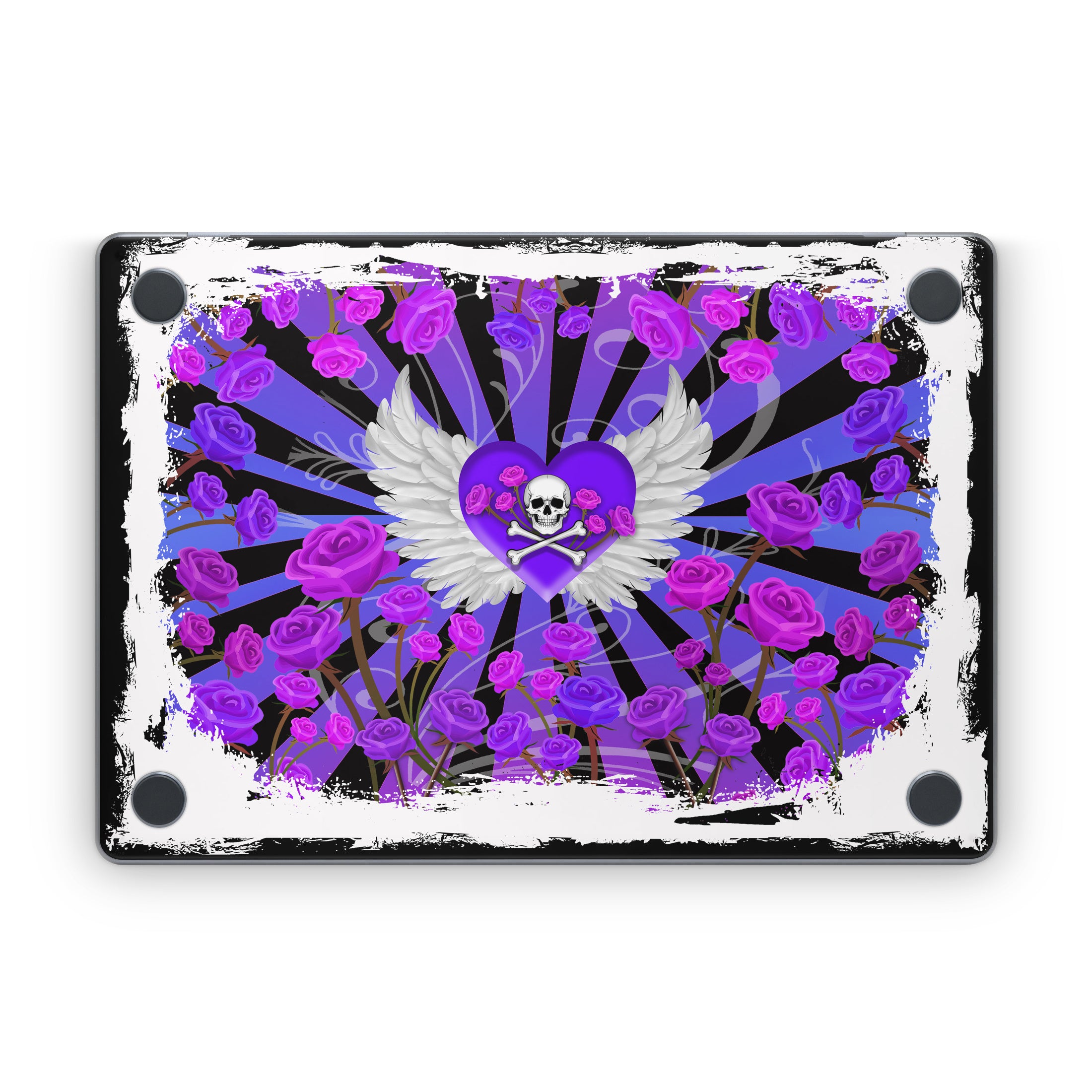 Skull and Roses - Apple MacBook Skin