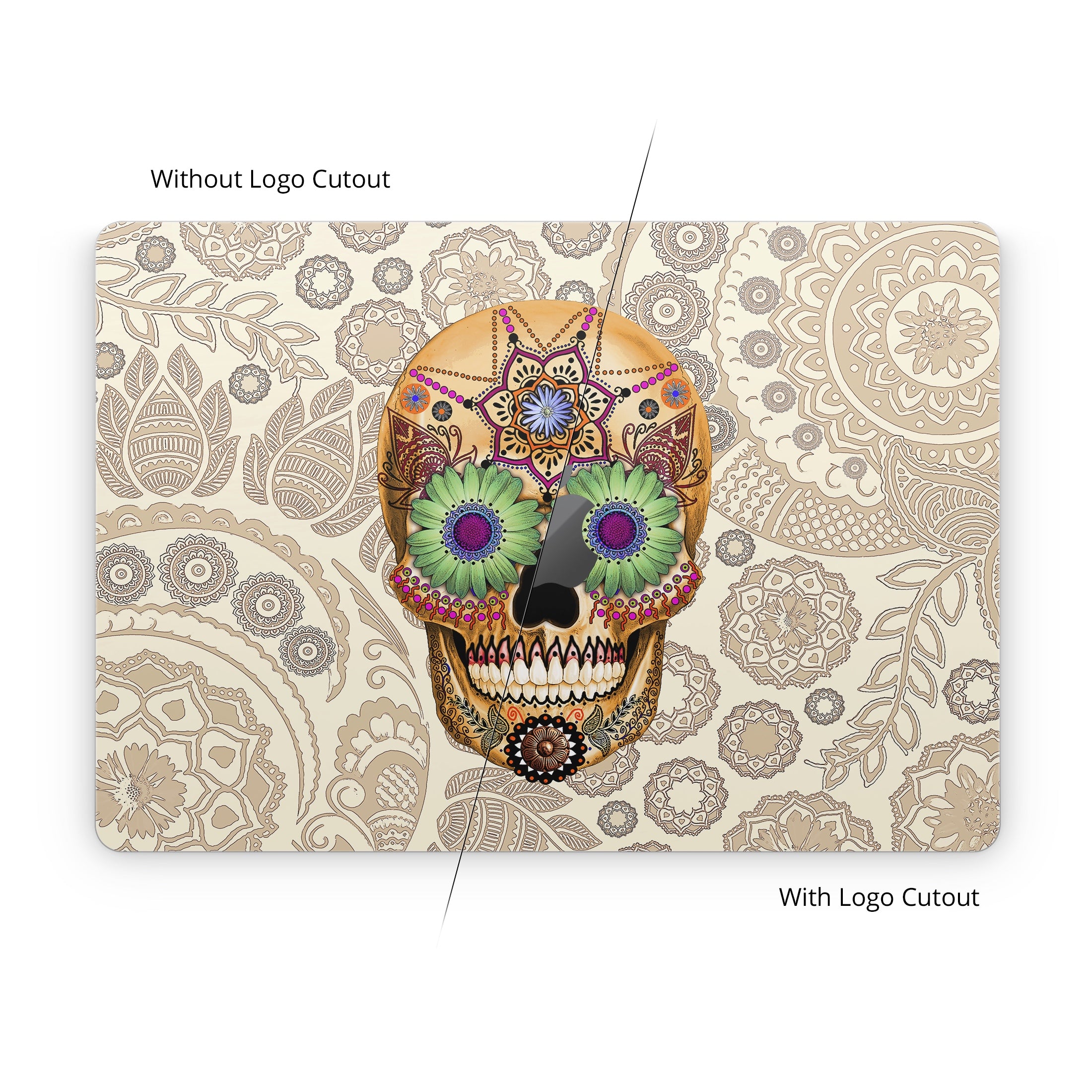 Sugar Skull Bone - Apple MacBook Skin