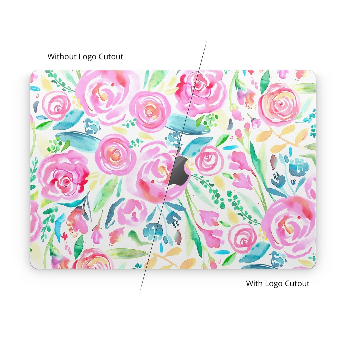 Watercolor Roses - Apple MacBook Skin