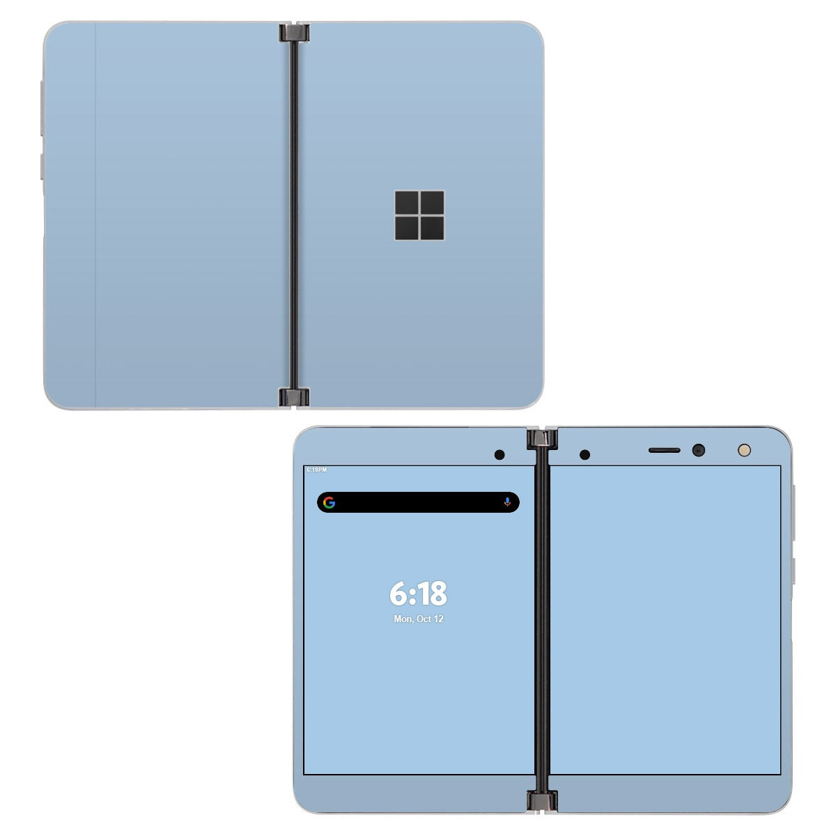 Solid State Blue Mist - Microsoft Surface Duo Skin