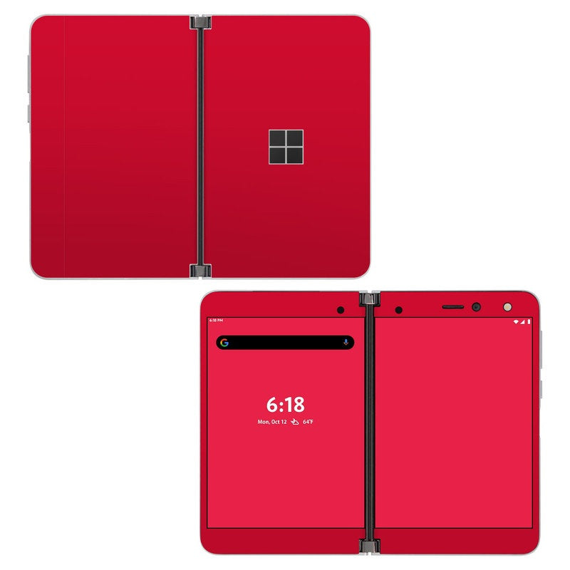 Solid State Red - Microsoft Surface Duo Skin