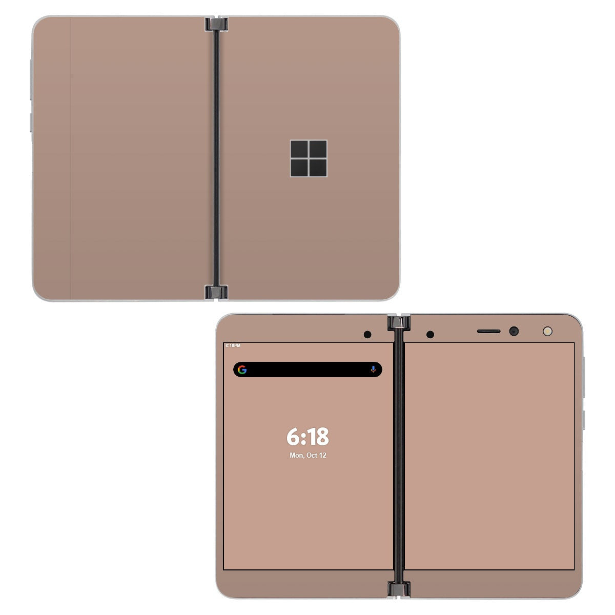 Solid State Rustic Pink - Microsoft Surface Duo Skin